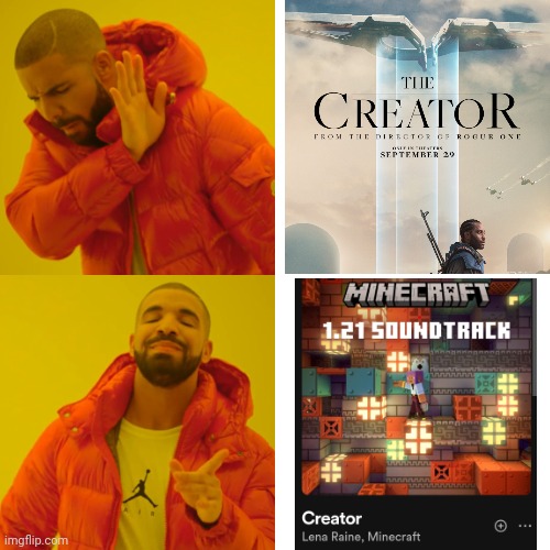 New Minecraft song. | image tagged in minecraft,creator,the creator,minecraft creator,1 21,minecraft 1 21 | made w/ Imgflip meme maker