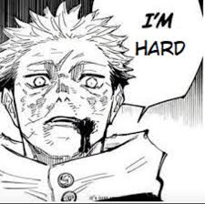 Itadori Yuji I'm Hard Blank Meme Template