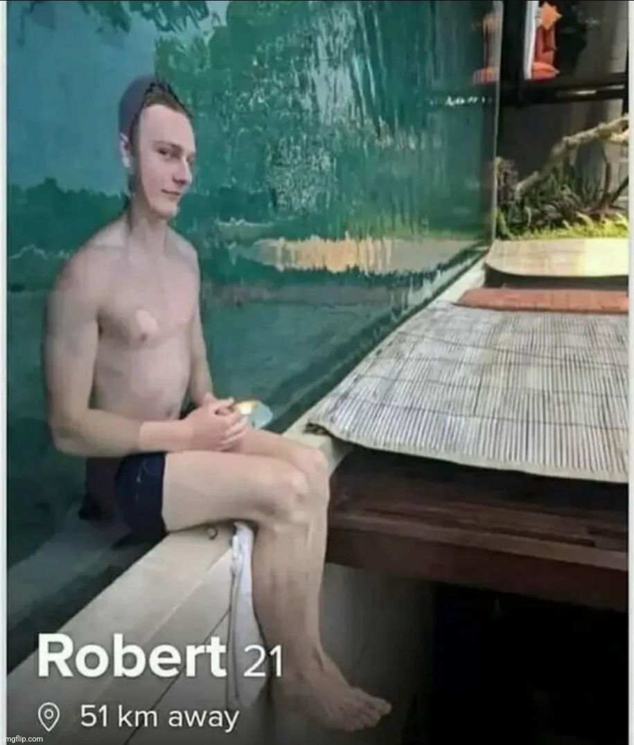 you're robert is: damn in the water | made w/ Imgflip meme maker