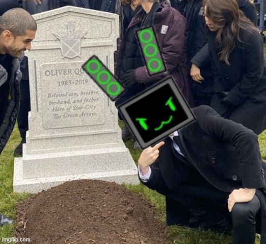 grant gustin over grave cropped headstone rip tombstone | image tagged in grant gustin over grave cropped headstone rip tombstone | made w/ Imgflip meme maker