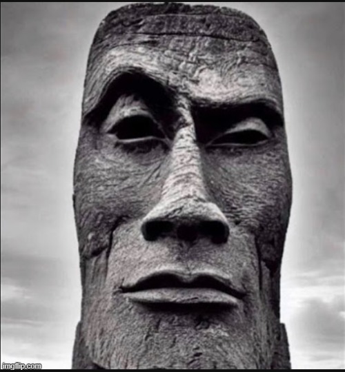 rock moai | image tagged in rock moai | made w/ Imgflip meme maker