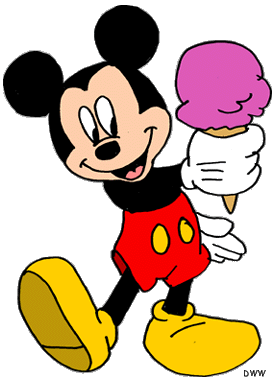 High Quality Mickey mouse icecream cone cono de helado Blank Meme Template