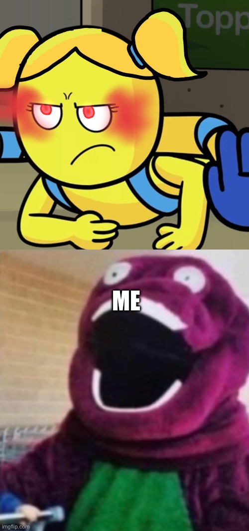 Oh my god cringe | ME | image tagged in oh my god barney | made w/ Imgflip meme maker