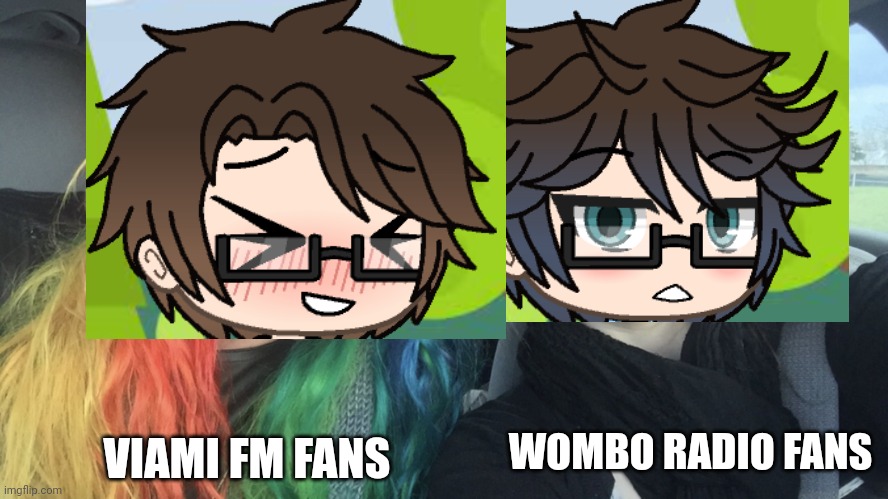 Male Cara, age 14 on the left. And Male Cara, aged 13 on the right. | VIAMI FM FANS; WOMBO RADIO FANS | image tagged in pop up school 2,pus2,x is for x,wombo radio,viami fm,male cara | made w/ Imgflip meme maker