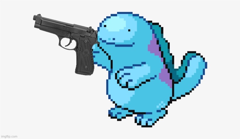 Quagsire gun | image tagged in quagsire gun | made w/ Imgflip meme maker