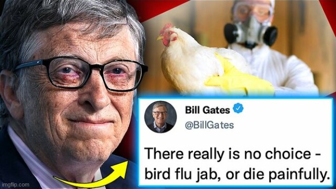 Gates Insider Admits Elite Planning to Euthanize BILLIONS via Bird Flu Vaccine  (Video) 