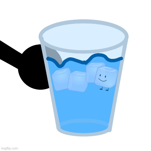 so I was drinking a glass of ice water, but then one of the ice cubes in the glass of water grew a face & legs | image tagged in memes,water,ice cube,aw seriously,what how | made w/ Imgflip meme maker