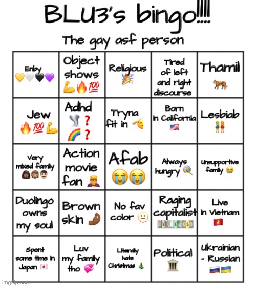 I made a bingo :D | image tagged in bingo,that's another one for apocalypse bingo | made w/ Imgflip meme maker