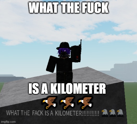 kilometer | WHAT THE FUCK; IS A KILOMETER
🦅🦅🦅 | image tagged in what the fuck is a kilometer | made w/ Imgflip meme maker