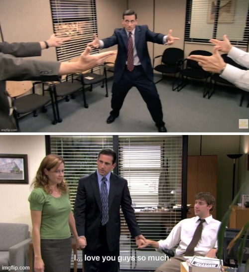 I love you guys so much Office | image tagged in the office | made w/ Imgflip meme maker