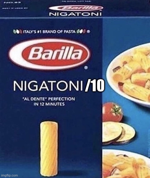 Nigatoni | /10 | image tagged in nigatoni | made w/ Imgflip meme maker
