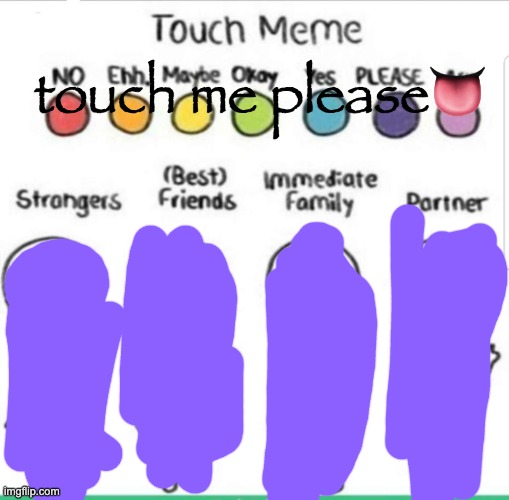 touch chart meme | touch me please👅 | image tagged in touch chart meme | made w/ Imgflip meme maker