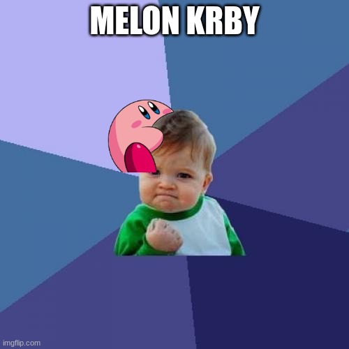 Success Kid | MELON KRBY | image tagged in memes,success kid | made w/ Imgflip meme maker