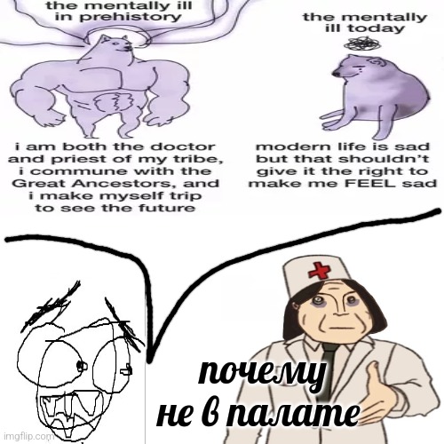 Why not in the ward | почему не в палате | made w/ Imgflip meme maker