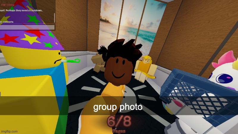 i regretavator blowing up poob's home | group photo | image tagged in roblox,regretavator,elevator,regret,snapchat,funny | made w/ Imgflip meme maker