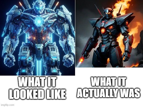 jaeger meme | WHAT IT LOOKED LIKE; WHAT IT ACTUALLY WAS | image tagged in pacific | made w/ Imgflip meme maker