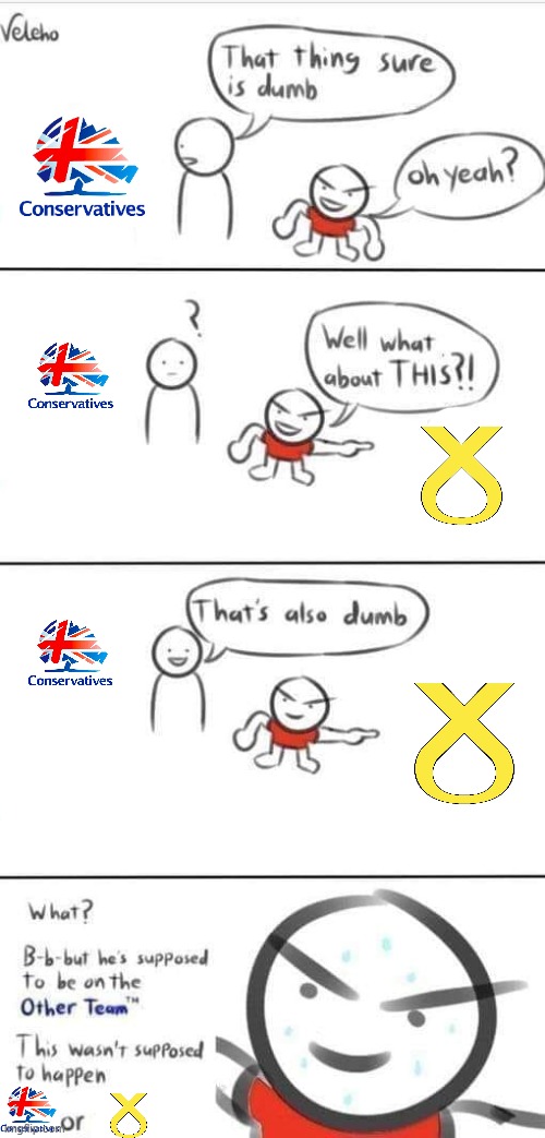 Both teams suck | image tagged in choosing sides,tories,conservatives,snp,scottish national party,leftists | made w/ Imgflip meme maker