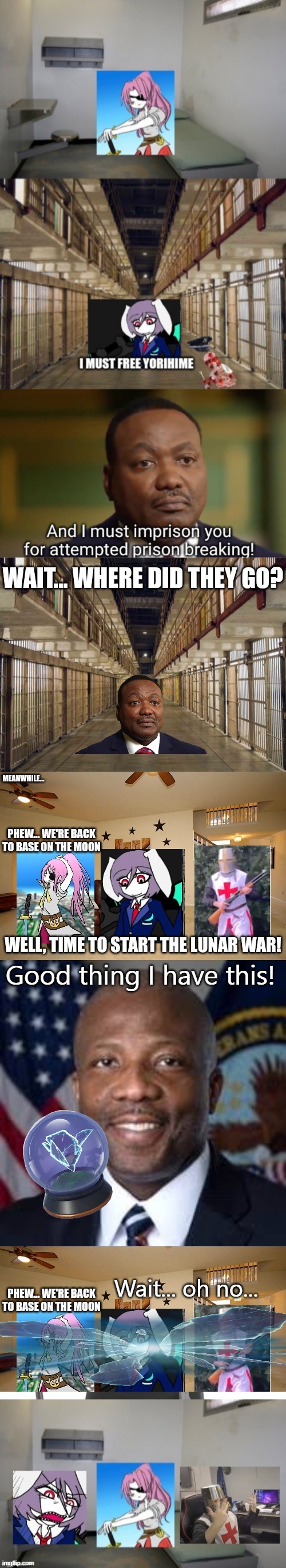 You're never leaving prison | Good thing I have this! Wait... oh no... | image tagged in michael byrd ashli babbit | made w/ Imgflip meme maker