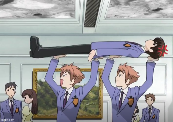 haruhi being lifted | image tagged in haruhi being lifted | made w/ Imgflip meme maker