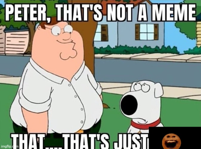 Peter, that's not a meme. | image tagged in peter that's not a meme | made w/ Imgflip meme maker