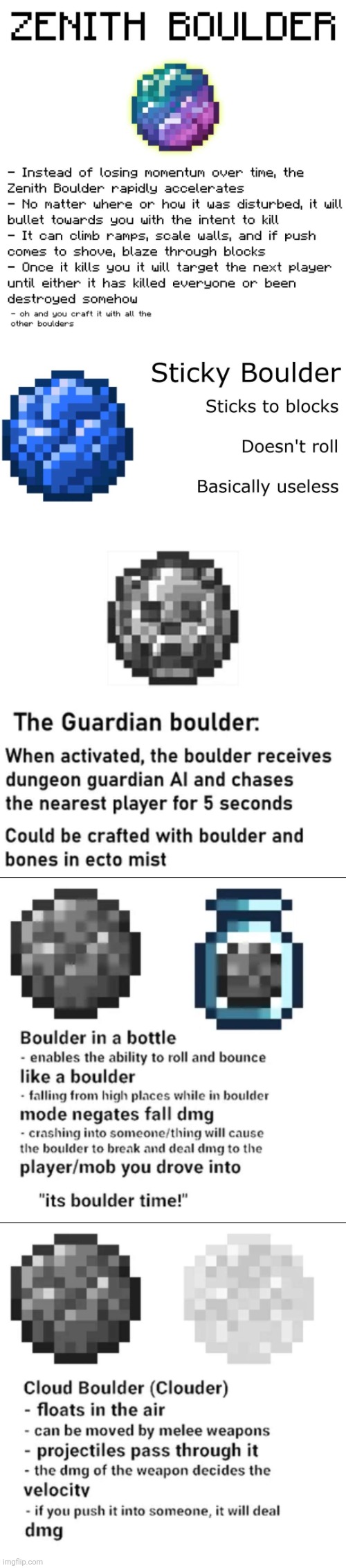 When you thought boulders couldn't get any worse: | image tagged in terraria,funny,memes,video games,cursed image | made w/ Imgflip meme maker