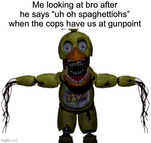 Oh NAH | image tagged in chica,memes | made w/ Imgflip meme maker