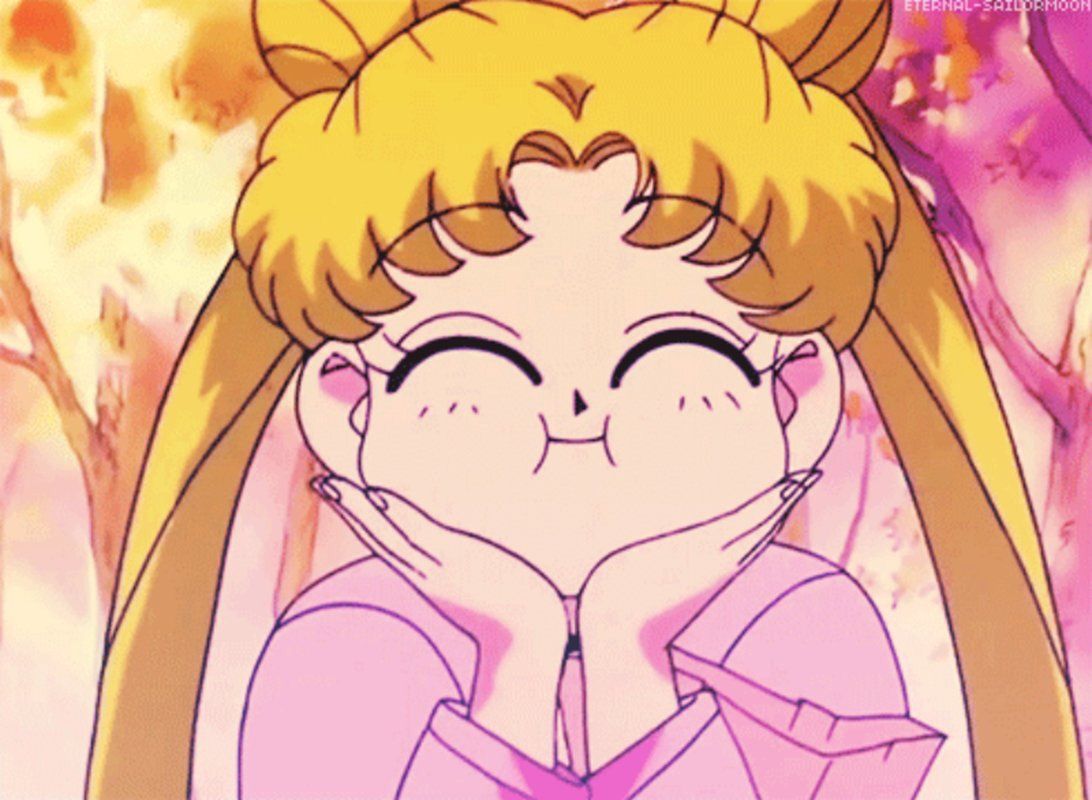High Quality Sailor moon delighted Blank Meme Template