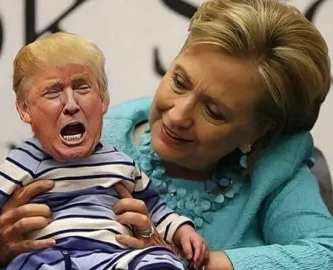 Nappy Con Baby Trump Blank Meme Template