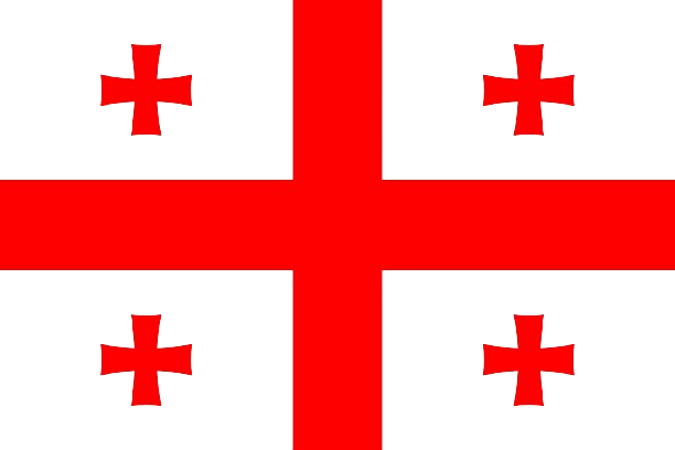 Transparent flag of Georgia Blank Meme Template