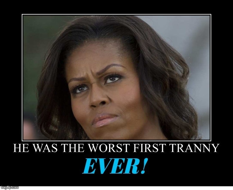 He Was the Worst First Tranny EVER! | image tagged in michael lavaughn robinson,michael lavaughn robinson obama,michelle obama blank sheet,first tranny,first lady | made w/ Imgflip meme maker