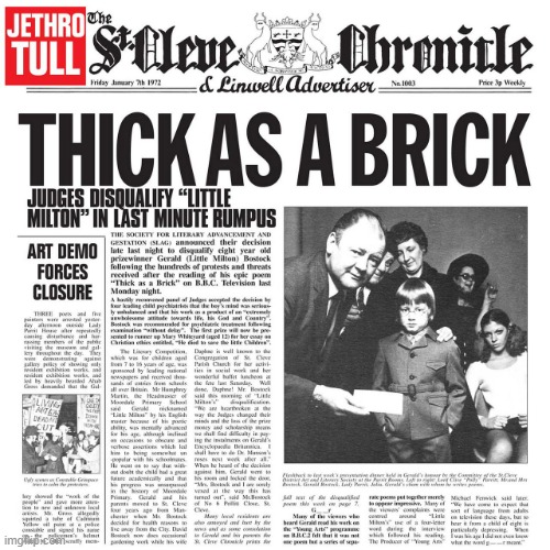 thick as a brick | image tagged in thick as a brick | made w/ Imgflip meme maker