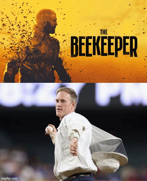 MATT HILTON THE REAL BEEKEEPER! | image tagged in the real beekeeper | made w/ Imgflip meme maker