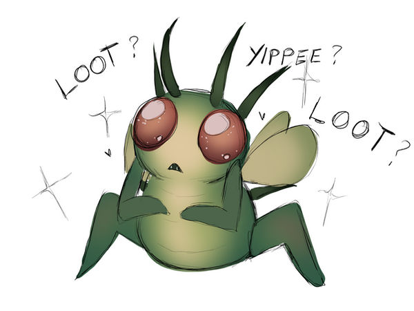 cute loot bug Blank Meme Template