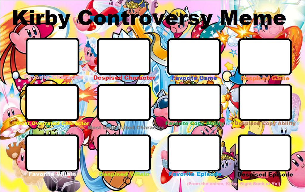 High Quality kirby controversy meme Blank Meme Template