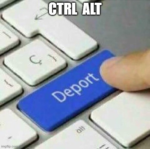 Illegal Immigration | CTRL  ALT | image tagged in illegal immigration,immigration,deportation,maga,make america great again,trump | made w/ Imgflip meme maker