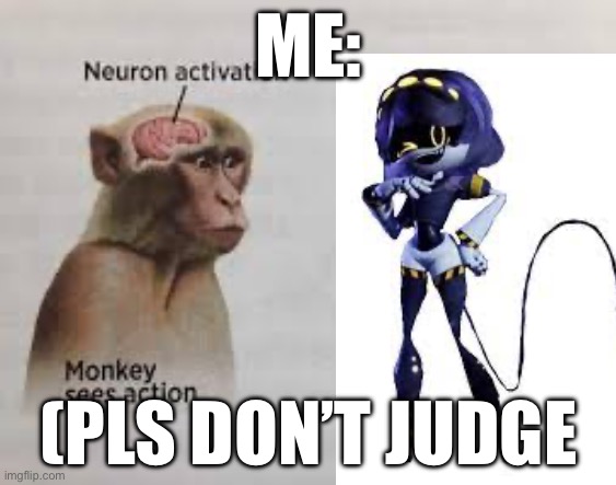 Neuron activation | ME:; (PLS DON’T JUDGE | image tagged in neuron activation | made w/ Imgflip meme maker