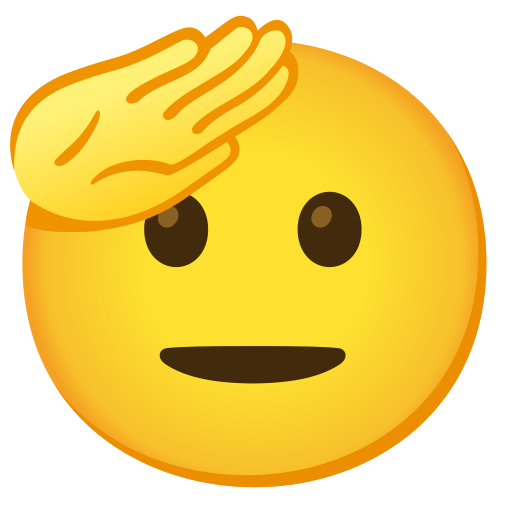 Salute emoji Blank Template - Imgflip