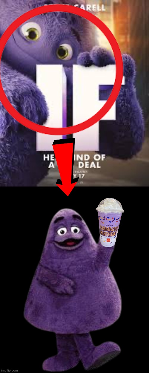OH MY GYAMMIT ITS GRIMACE | made w/ Imgflip meme maker
