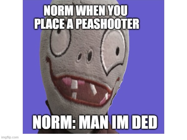 Norm Da Zombie | image tagged in plants vs zombies | made w/ Imgflip meme maker