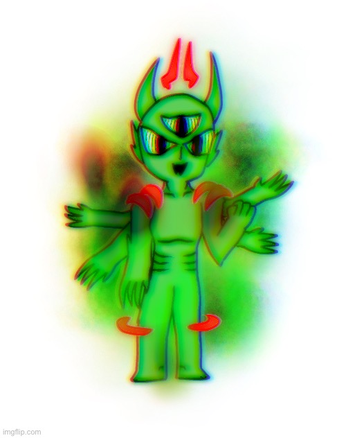 he looks like a christmas tree with inverted colors | image tagged in l i m b o imgflip-bossfights | made w/ Imgflip meme maker