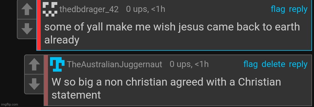 With "Christian statement" i mean something very religious to the Christian beliefs | made w/ Imgflip meme maker