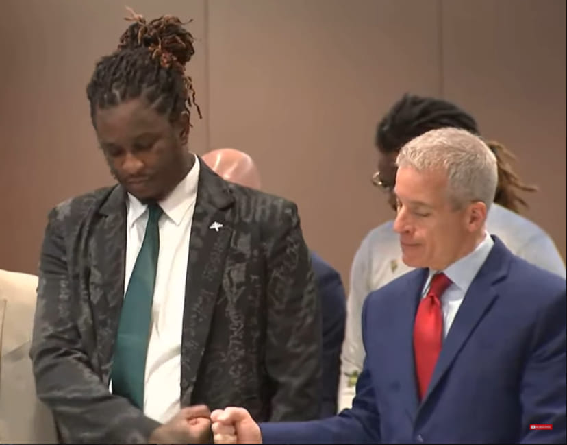 Young Thug and Lawyer Blank Meme Template