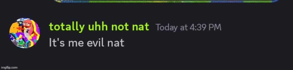 evil nat | image tagged in evil nat | made w/ Imgflip meme maker
