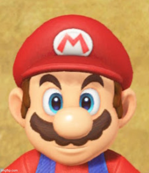 Mario's Stare | image tagged in mario's stare | made w/ Imgflip meme maker