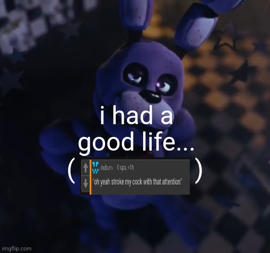 goofster | i had a good life... (                   ) | image tagged in goofster | made w/ Imgflip meme maker