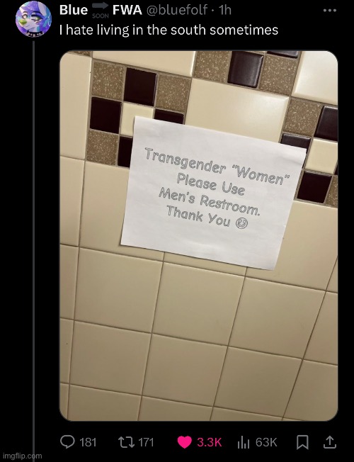 ngl just go to the women’s restroom, are they supposed to assume you’re biologically male or what | made w/ Imgflip meme maker