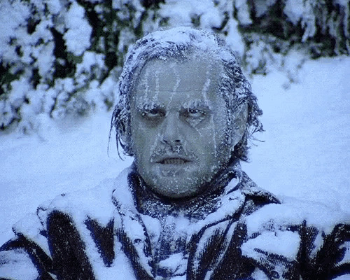 Jack Nicholson frozen the shining Blank Meme Template