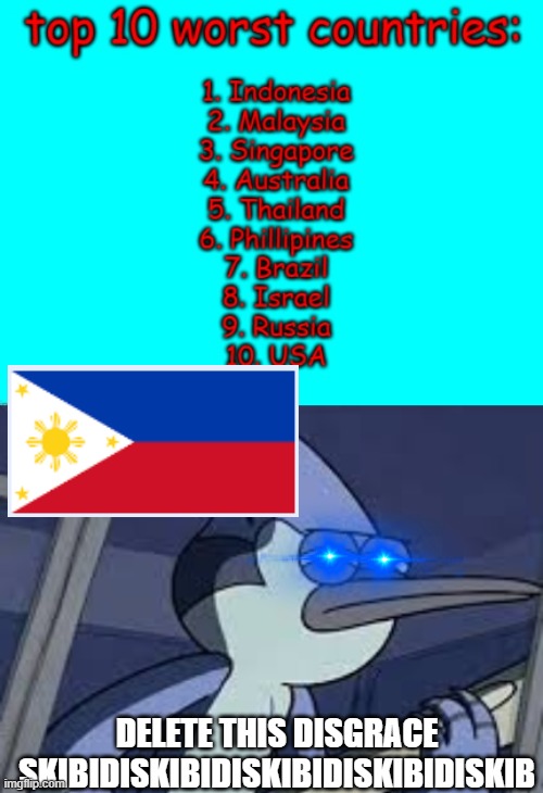 DELETE THIS DISGRACE SKIBIDISKIBIDISKIBIDISKIBIDISKIB | image tagged in surreal angery | made w/ Imgflip meme maker