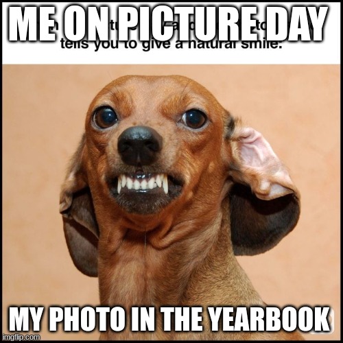 ME ON PICTURE DAY; MY PHOTO IN THE YEARBOOK | made w/ Imgflip meme maker