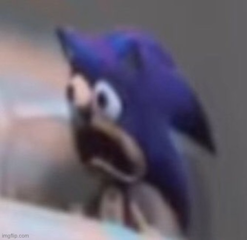 image tagged in traumatised sonic | made w/ Imgflip meme maker